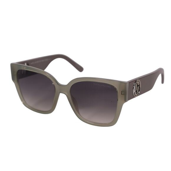 Marc Jacobs Square Womens Sunglasses - Sage / Grey Gradient - NWT - Picture 1 of 11